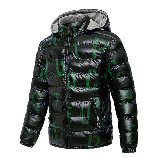 Lila Baumwollmantel für Herren Brotjacke