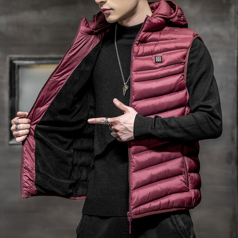 Heating Function Of Men's Casual Coat And Vest