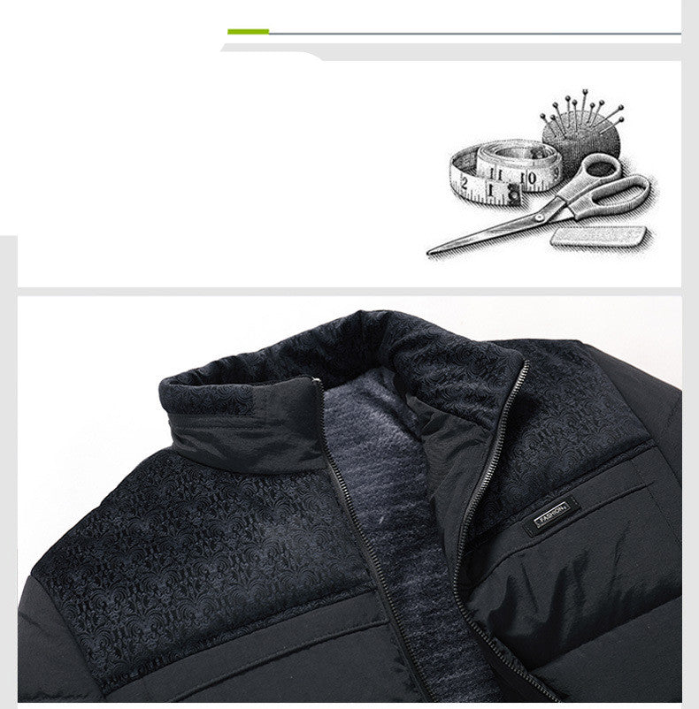 Middle-aged men's business casual down padded jacket