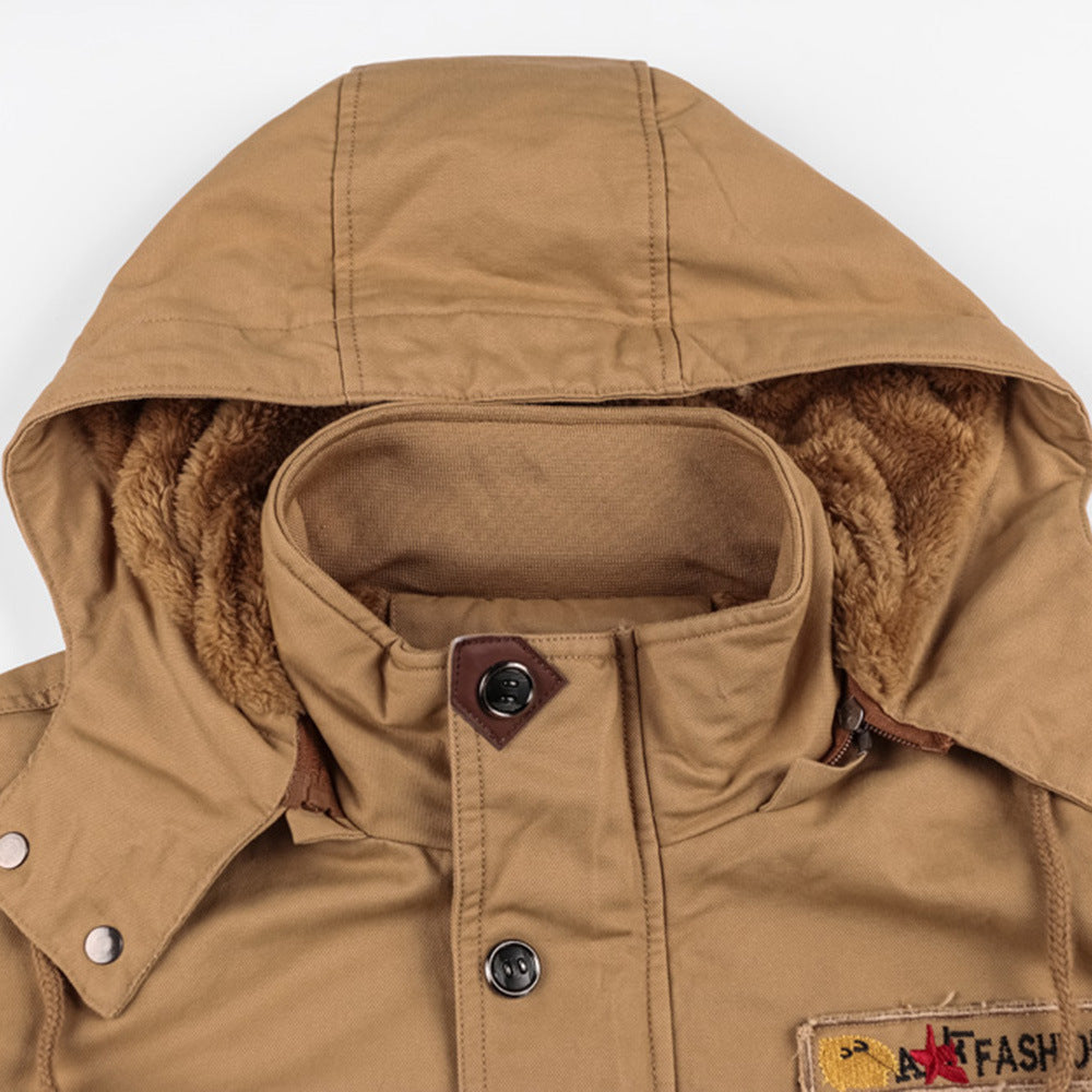 Mountainskin Herren Winter Fleecejacken Warmer Kapuzenmantel Dicke Thermo-Oberbekleidung Männliche Militärjacke Herren Markenkleidung