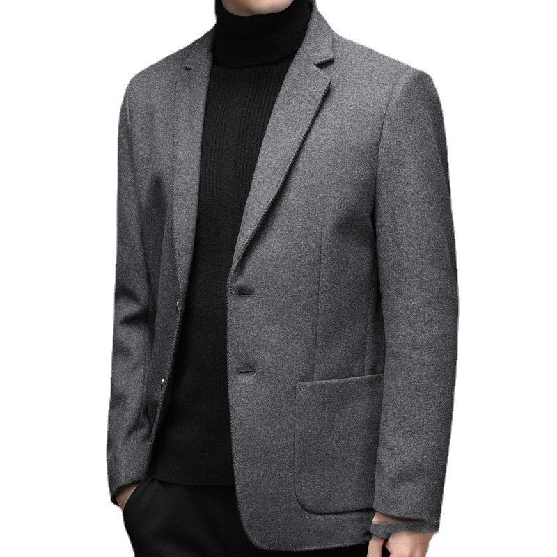 Young And Middle-aged Casual Woolen Coat Men