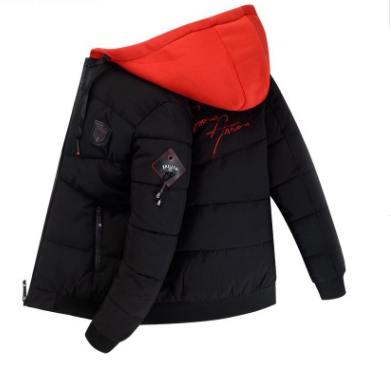 Stand-up collar shiny down padded jacket