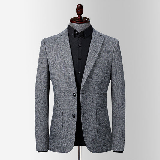 Stretch slim men's suit