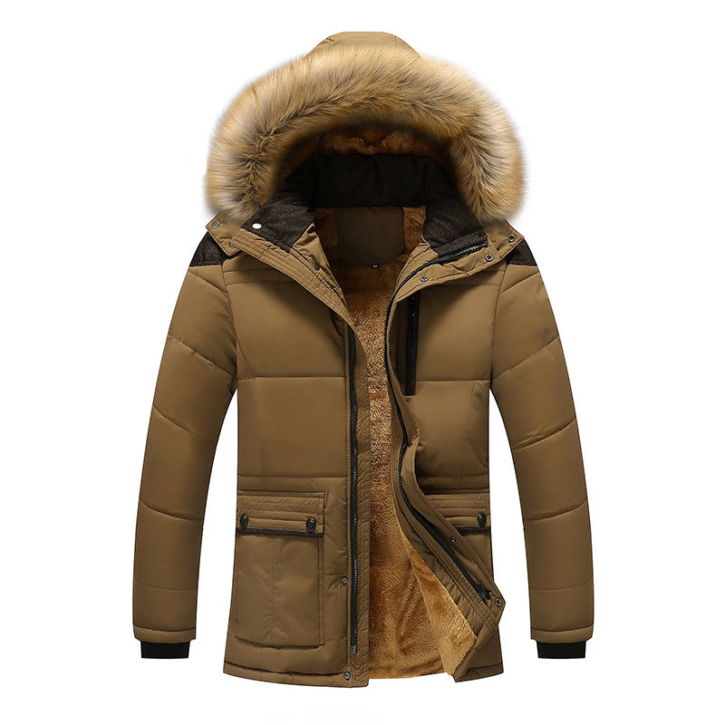 Winterjacke Herren Baumwolljacke mit Kapuze