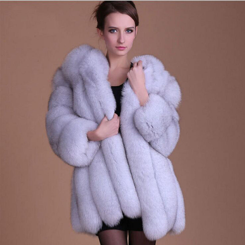 Russian imitation fur fur all-in-one women's winter