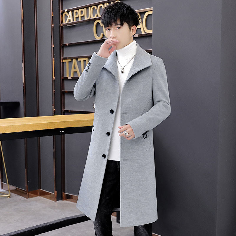 Men's Mid-length Trench Coat