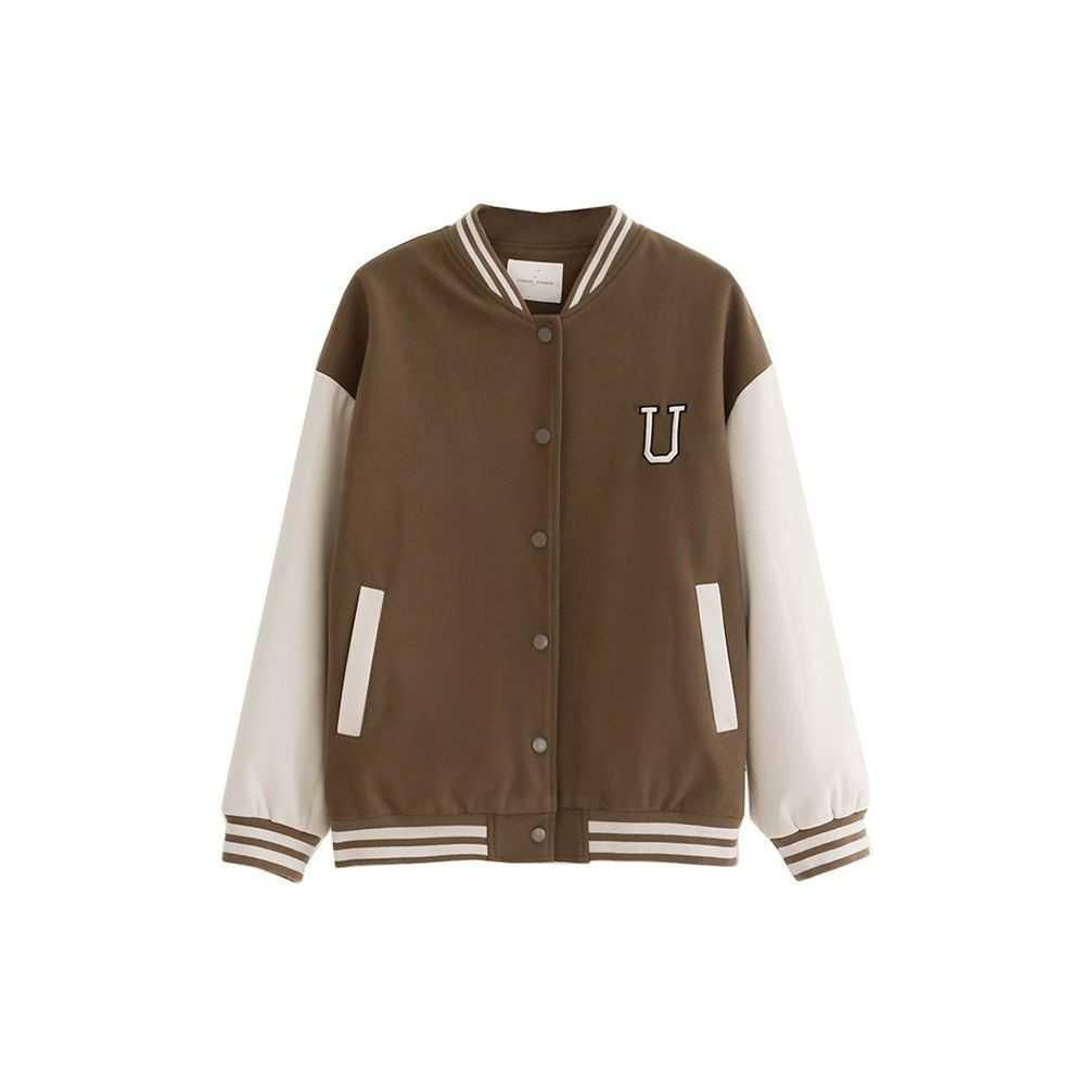 Women's Baseball Uniform Design Loose Casual Jacket