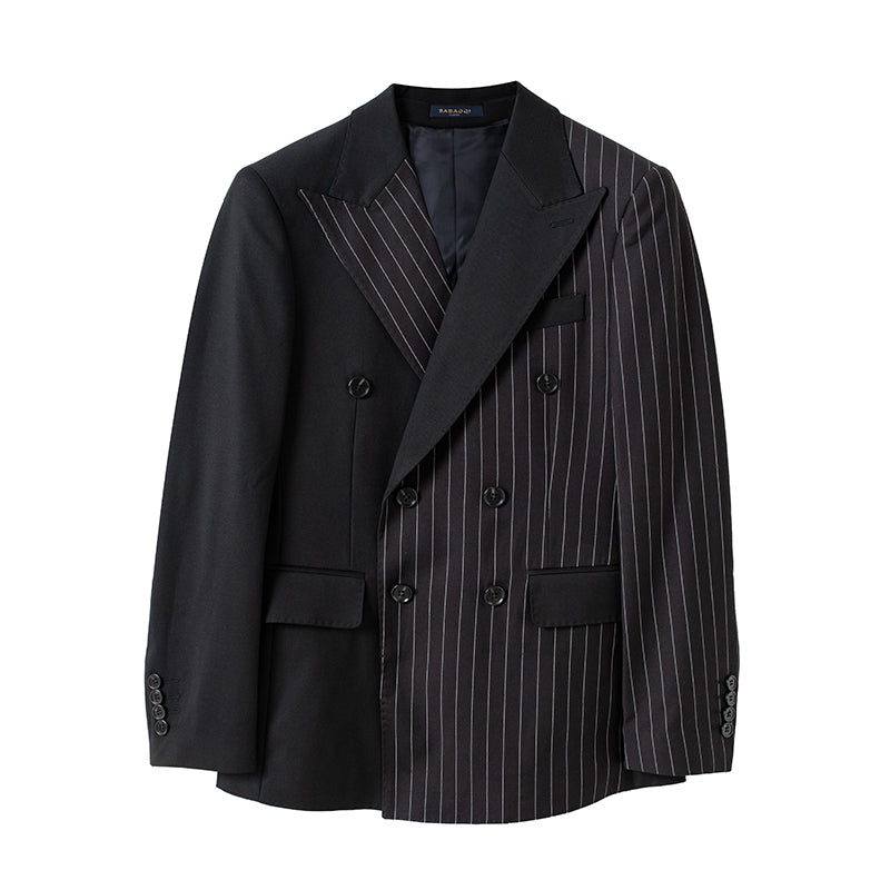 Striped Double Breasted Suit Men