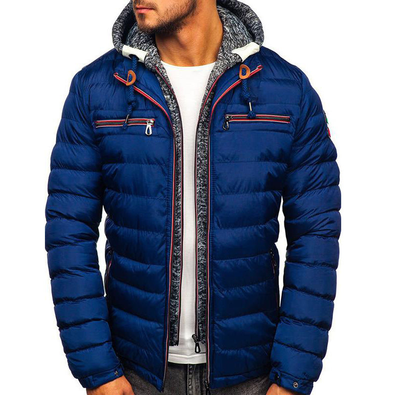 Zweiteilige Baumwolljacke mit Kapuze für Herren