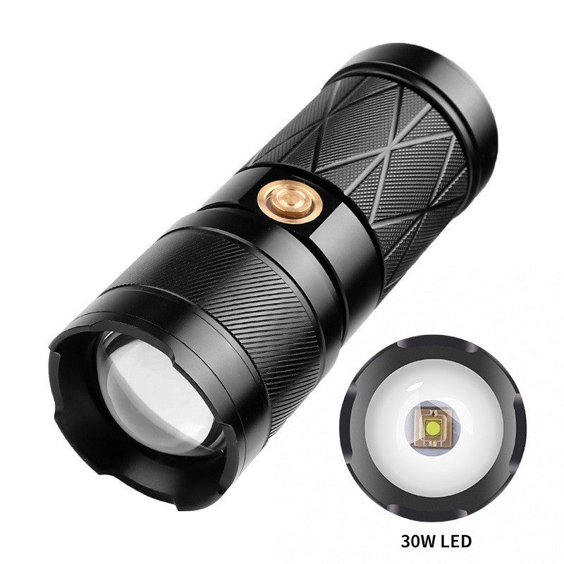 White Laser Long-range Power Torch Aluminum Alloy Zoom