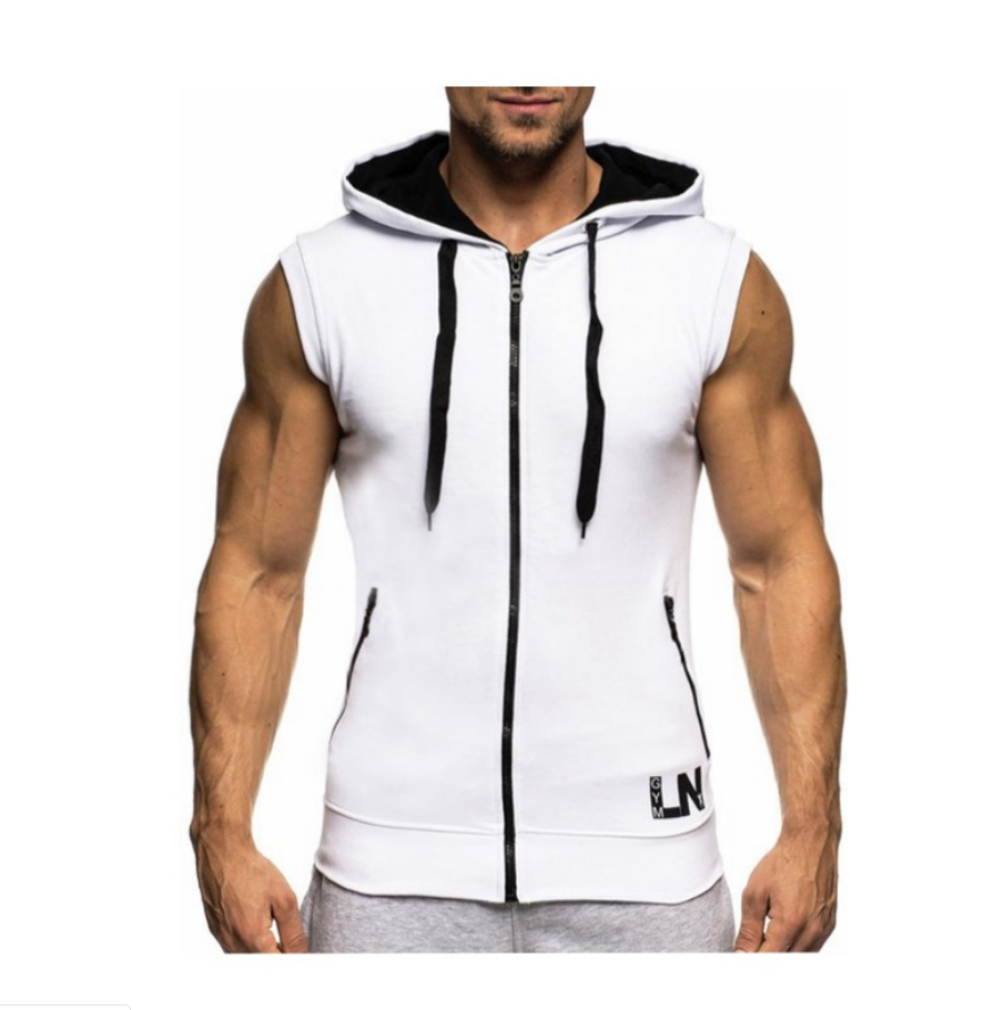 Hooded sleeveless vest