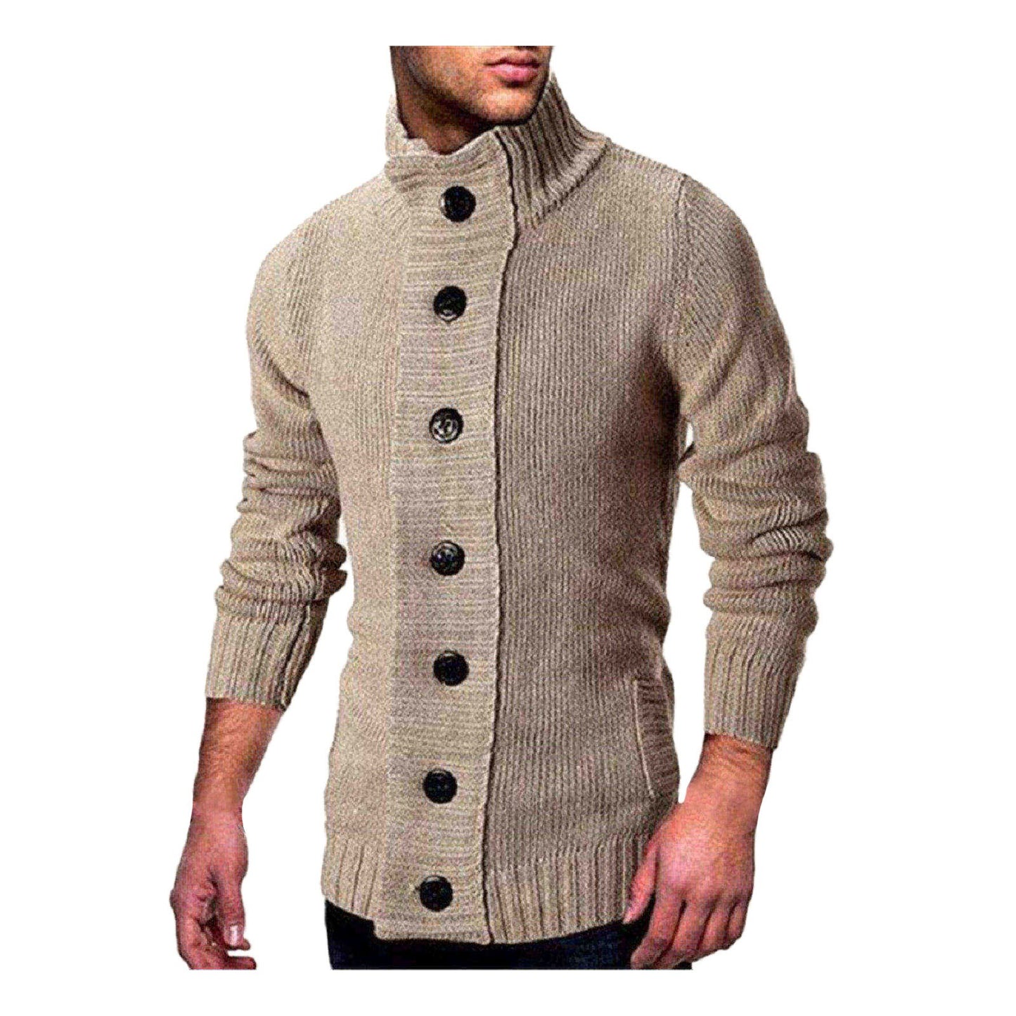 Einreihiger Strickpullover Cardigan Pullover Mantel