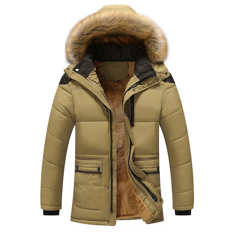 Winterjacke Herren Baumwolljacke mit Kapuze