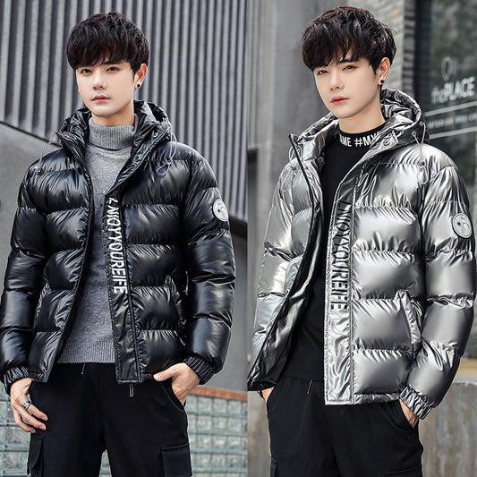 Glossy jacket men's cotton jacket