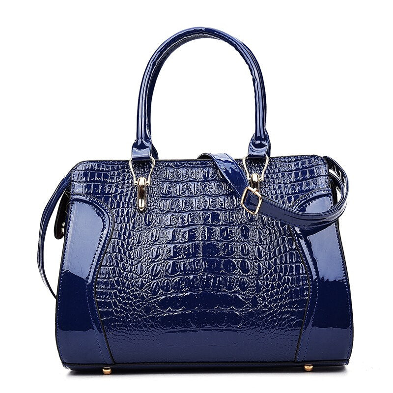 Crocodile Pattern Ladies Handbag Shoulder Bag