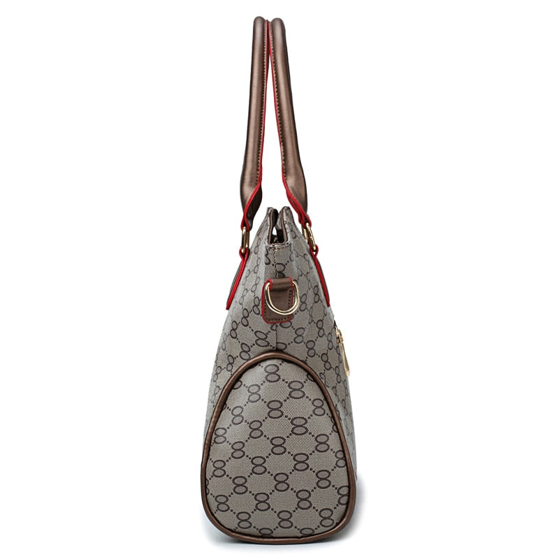 Women's Handbag Ladies Fashion Should Bags Large Capacity PU leather Messenger Bag A Whole Set