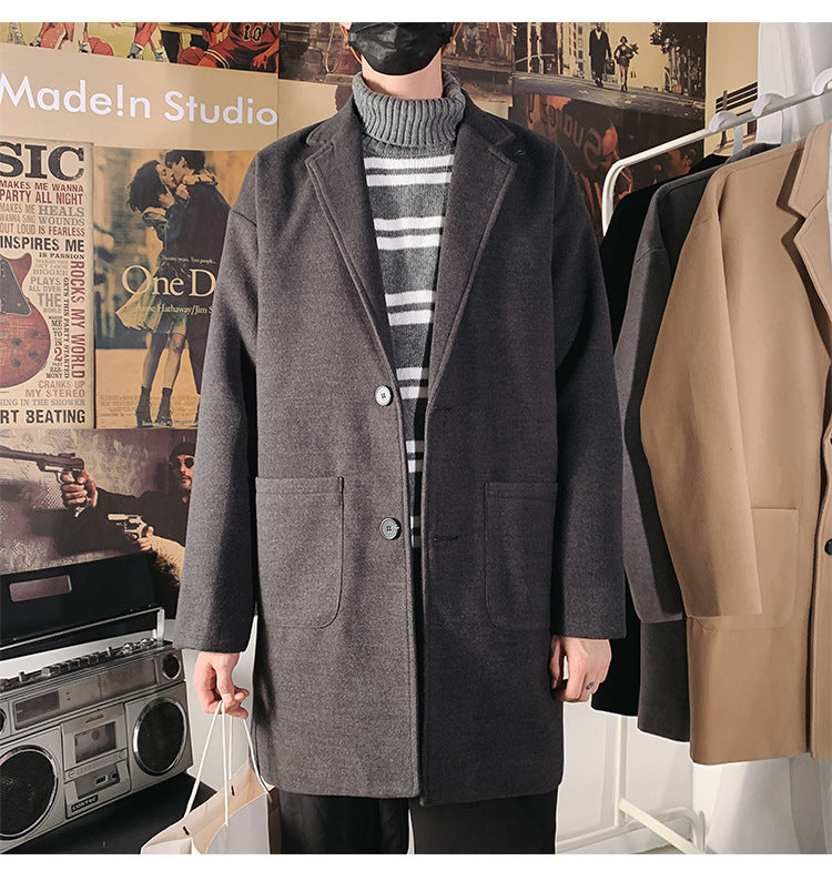 Men's Slim Woolen Coat