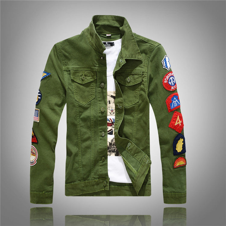 Fashionable New Korean Version Denim Jacket Men