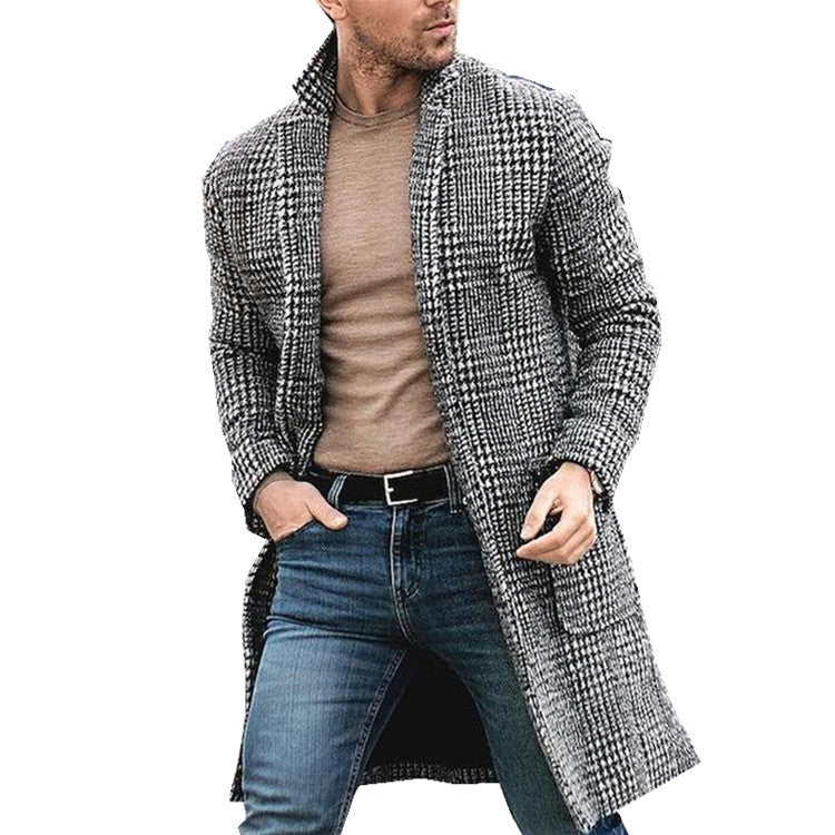 Woolen coat men's jacket