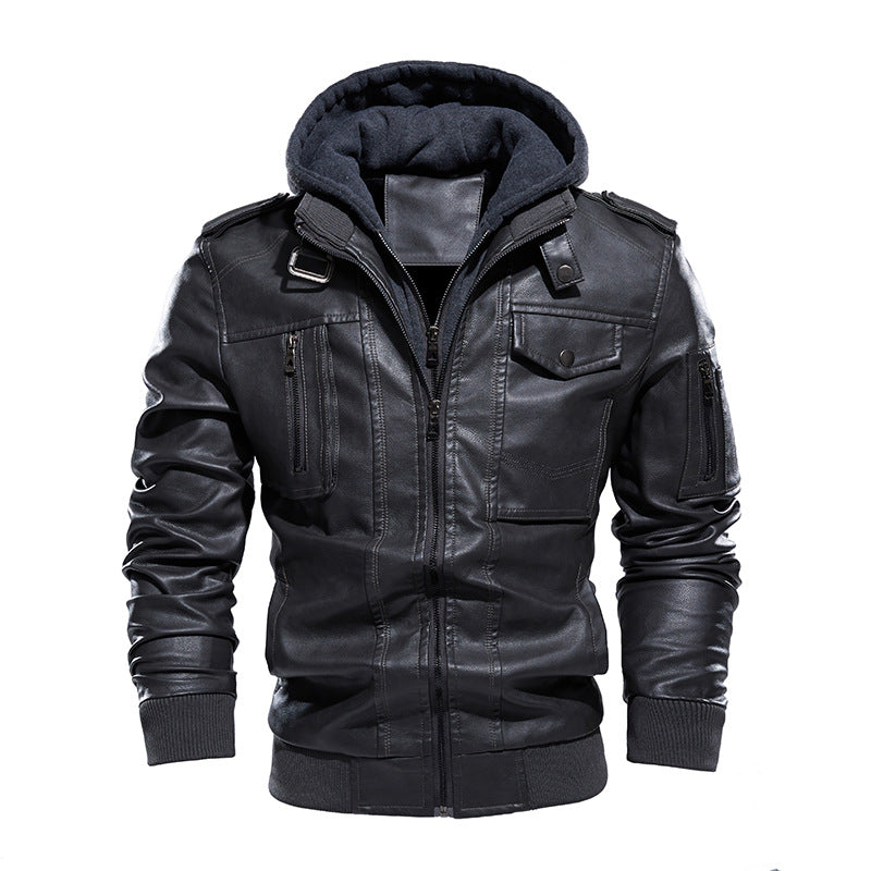 Herren Lederjacke aus gewaschenem Leder