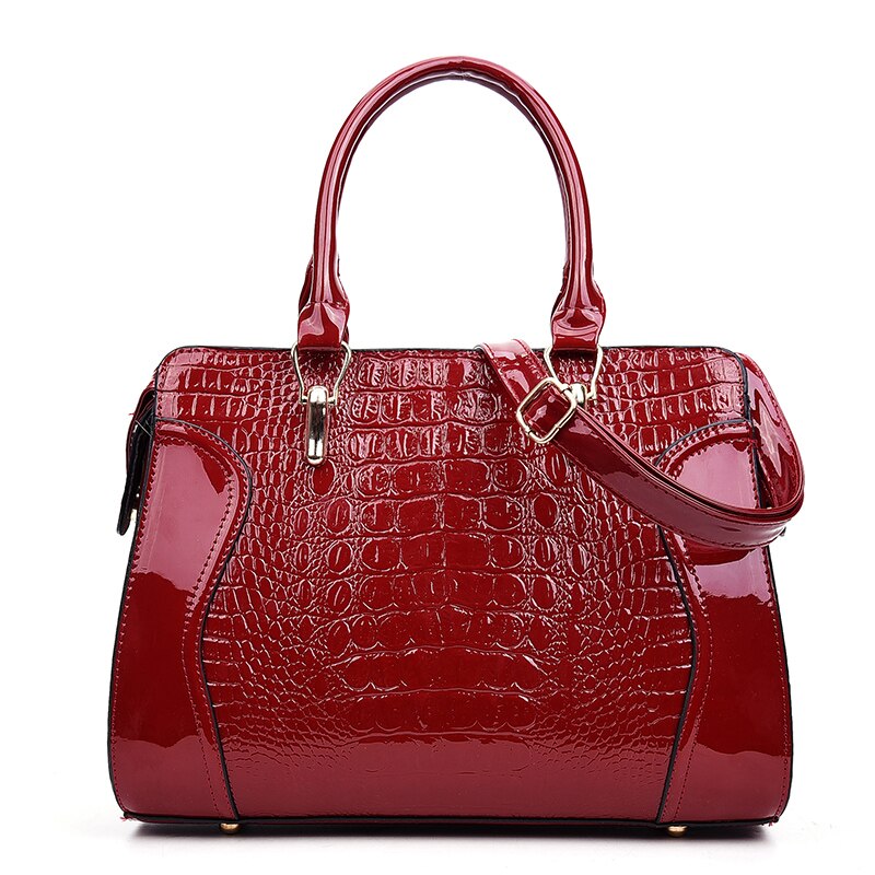 Crocodile Pattern Ladies Handbag Shoulder Bag