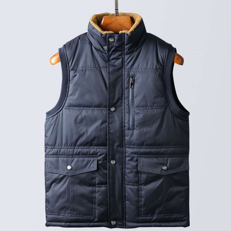 Men's vest casual fashion outdoor warm cotton vest