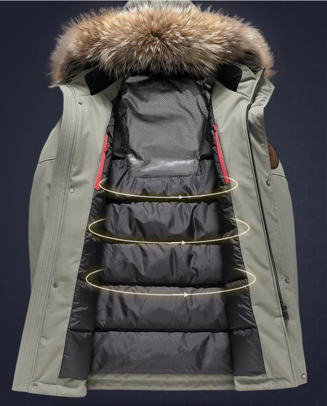 New Style Down Jacket Trench Coat