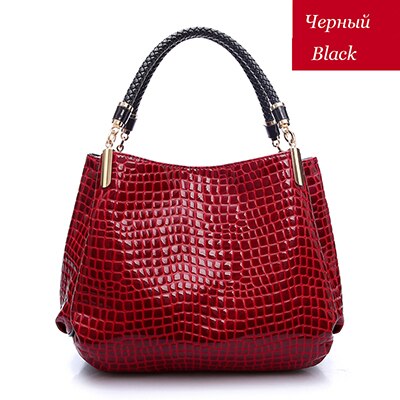 Women Leather Handbags  Luxury Ladies Hand Bags Purse Fashion Shoulder Bags Bolsa Sac Crocodile