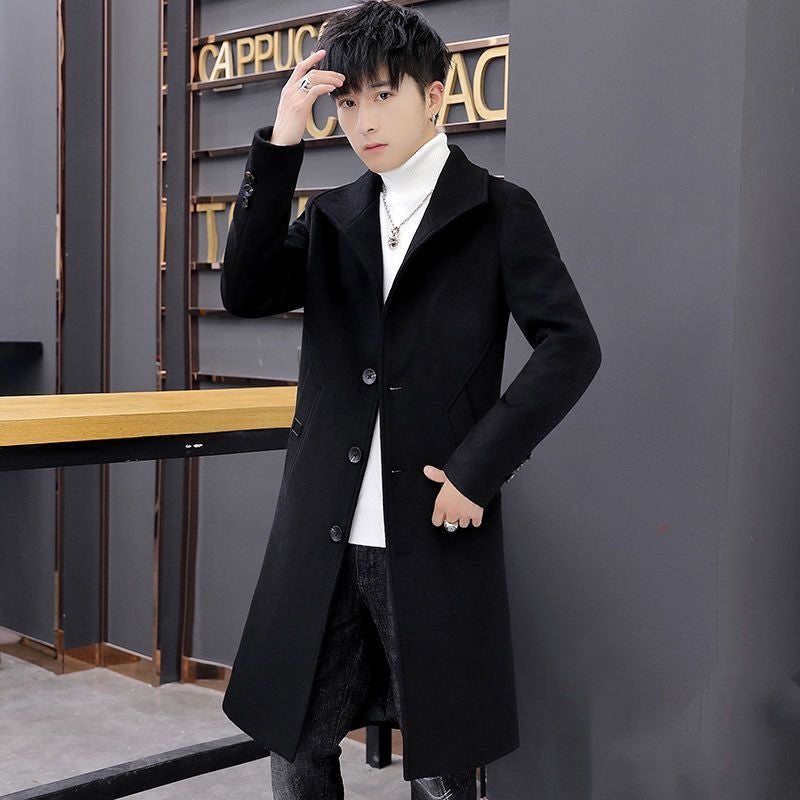 Men's Mid-length Trench Coat