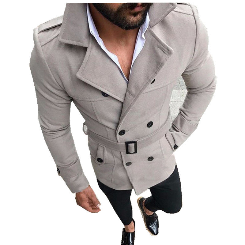 Double breasted trench coat