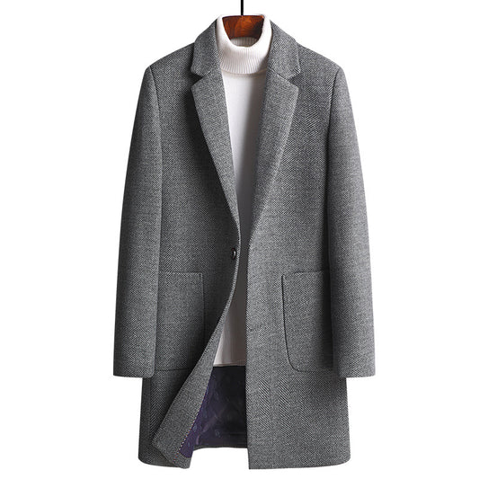 Thick Woolen Coat Men's Jacket