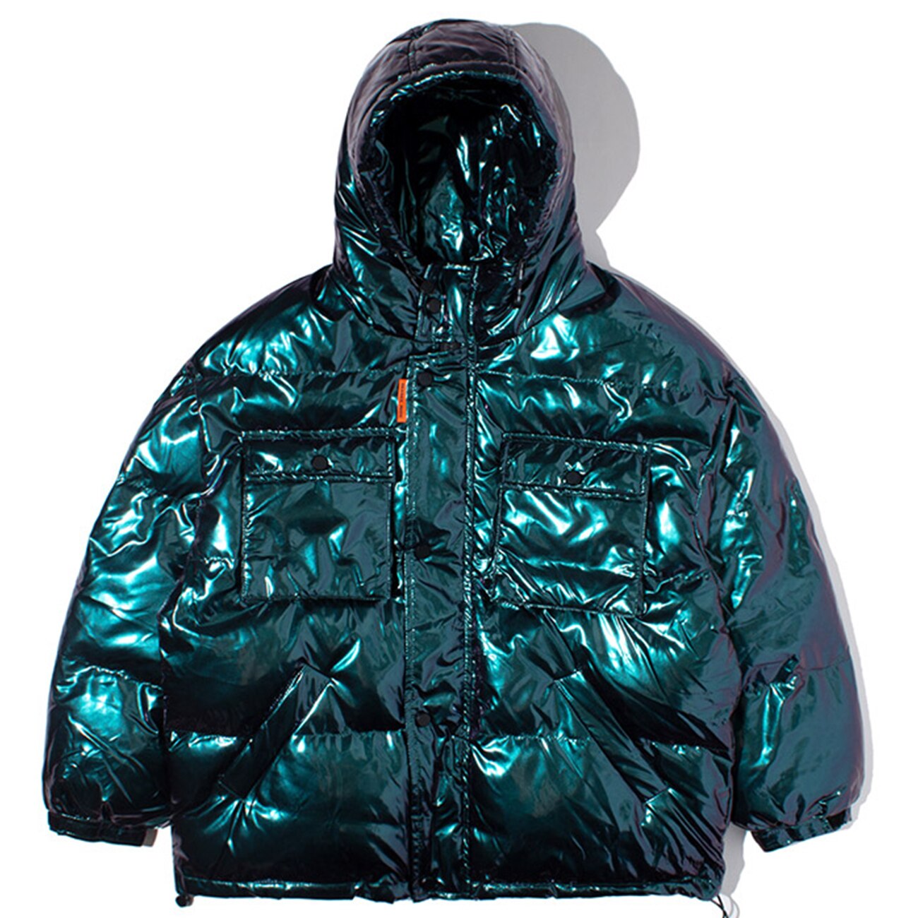 Thickened solid color reflective jacket