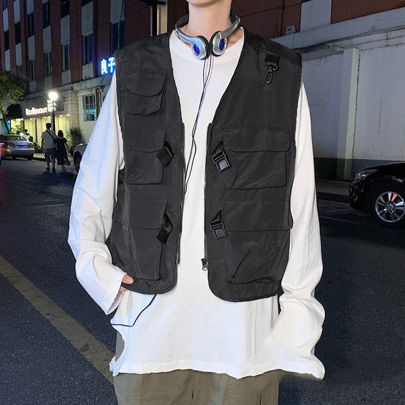 Trendy port style loose boy's Vest