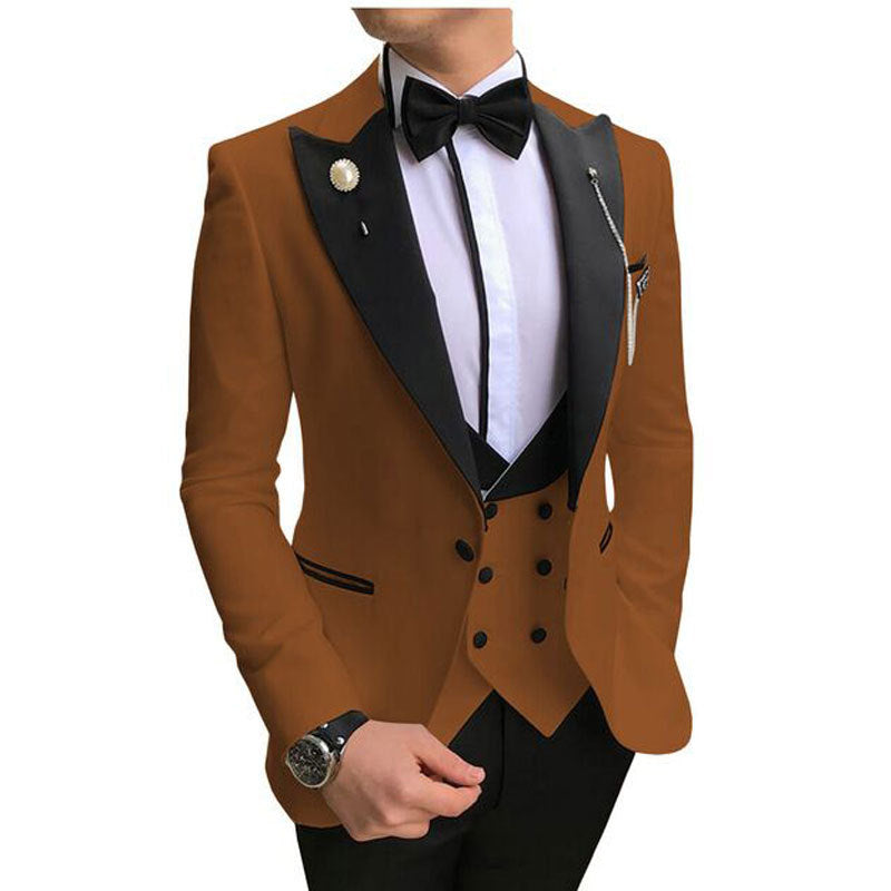 Three-piece Casual Suit Groom Groomsmen Wedding Banquet