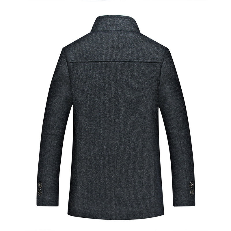 Middle-aged Men's Stand Collar Casual Jacket