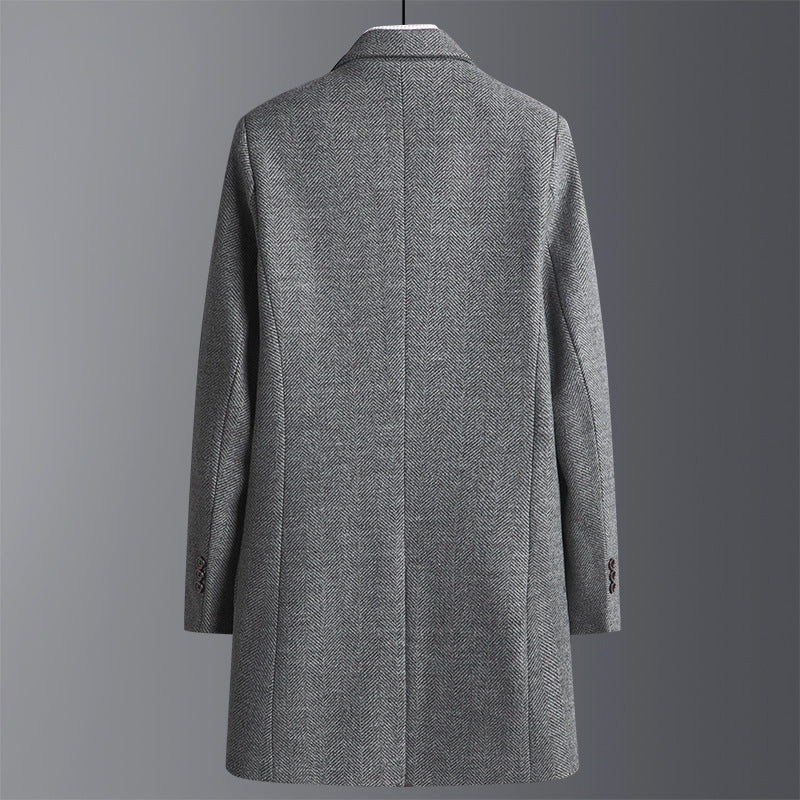 Thick Woolen Coat Men's Jacket