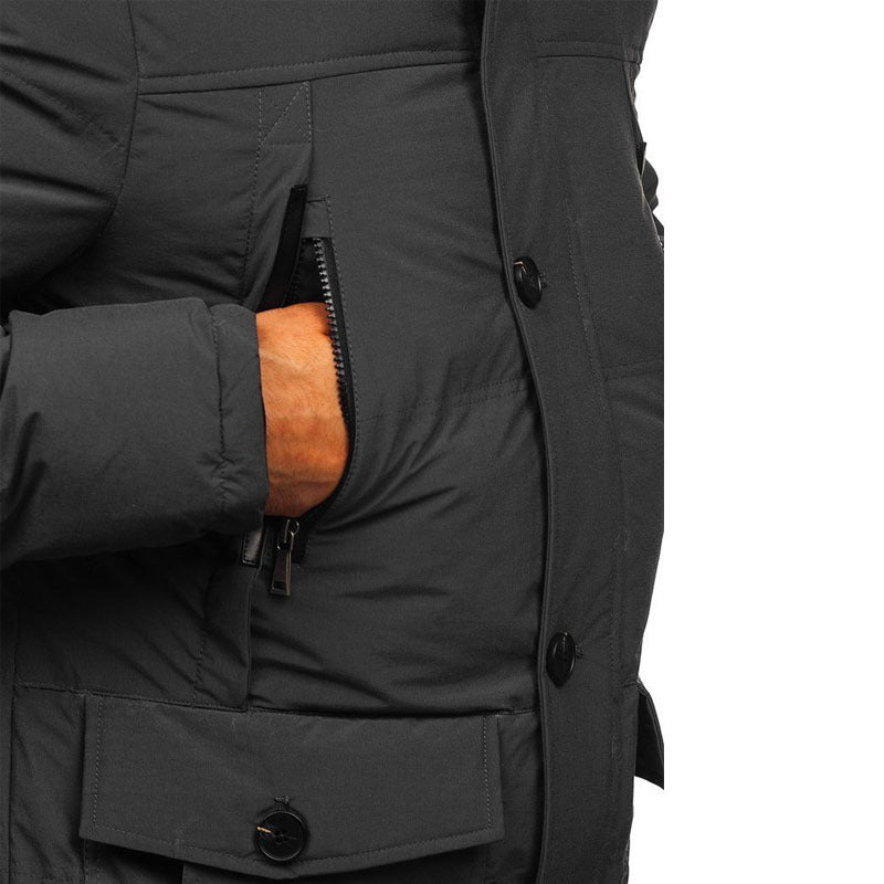 Herren Gepolsterte Jacke Casual Daunen Gepolsterte Jacke Verdickung