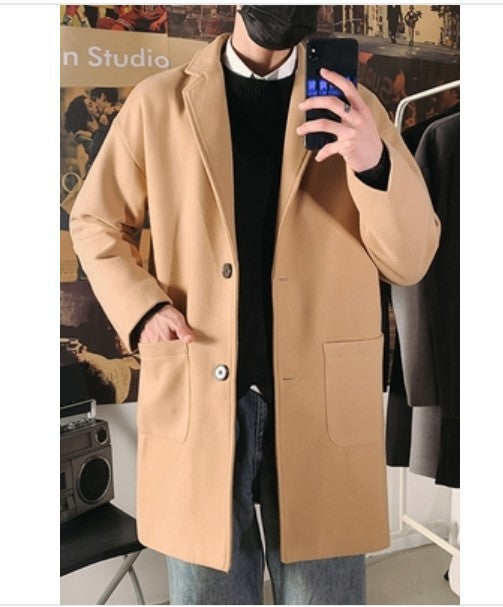 Men's Slim Woolen Coat