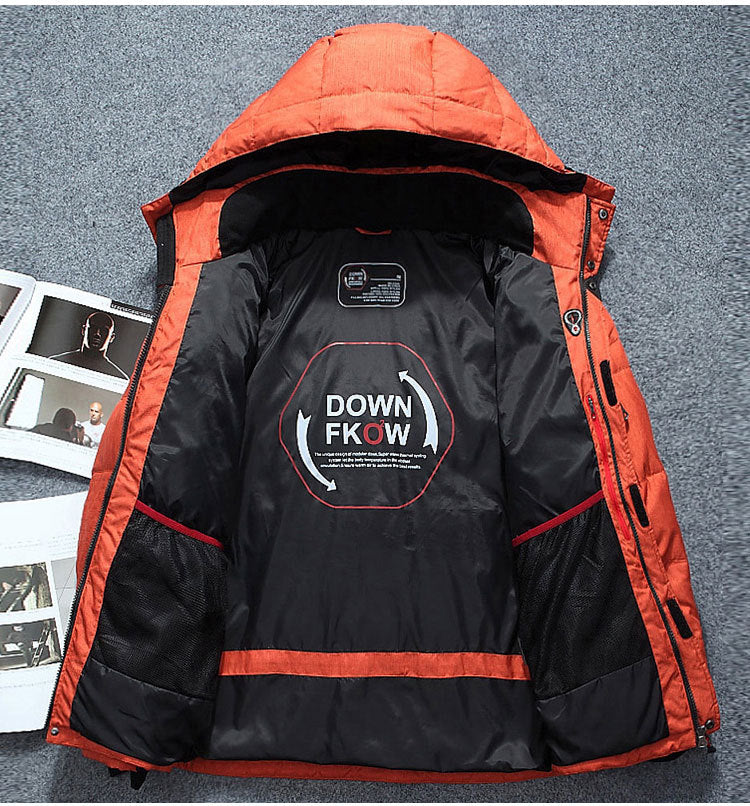 Men's Down Jacket Slim Hoodie