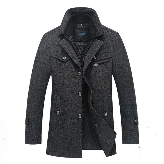 Autumn and Winter New Men's Woolen Coat Men