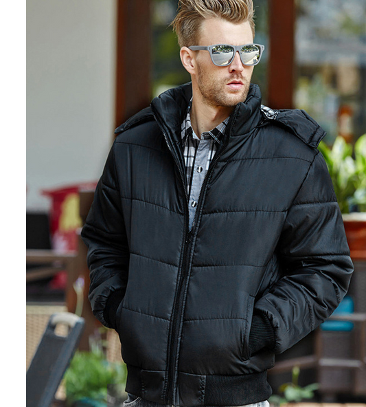 Herren Baumwollkleidung Herbst und Winter mit Kapuze koreanische Version der dicken Baumwolljacke Explosion Modelle mittleren Alters Baumwolle Männer