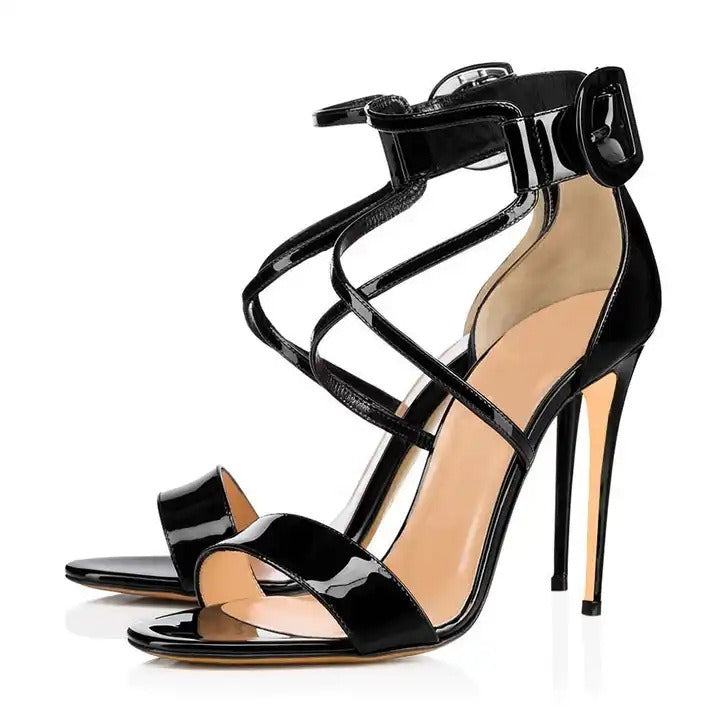 Handgefertigte High Heels Damensandalen