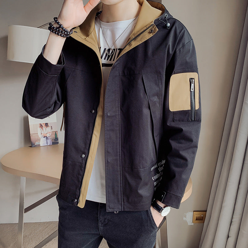 Jacket Men's Top Loose Casual Hooded Jacket | Best Price in 2025
