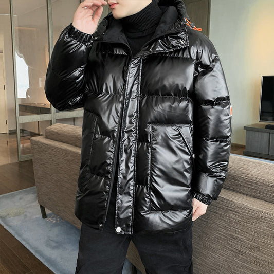 New Bright Down Cotton Jacket Oversized Men's Wear Trend Thickening