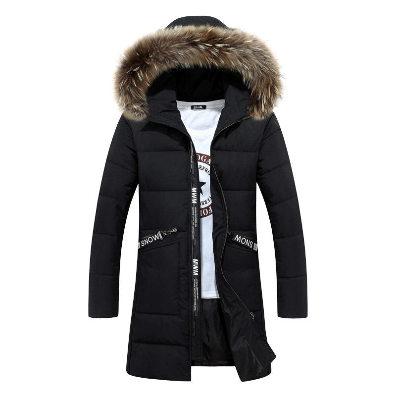 Men s Warm Coat Parka Hooded Jackets