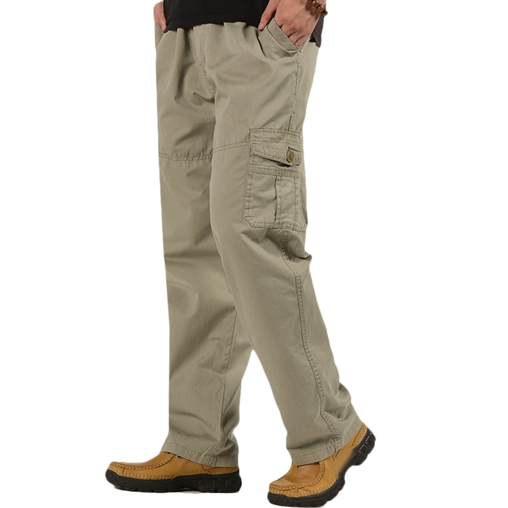 Men's casual plus size trousers big bag casual pants