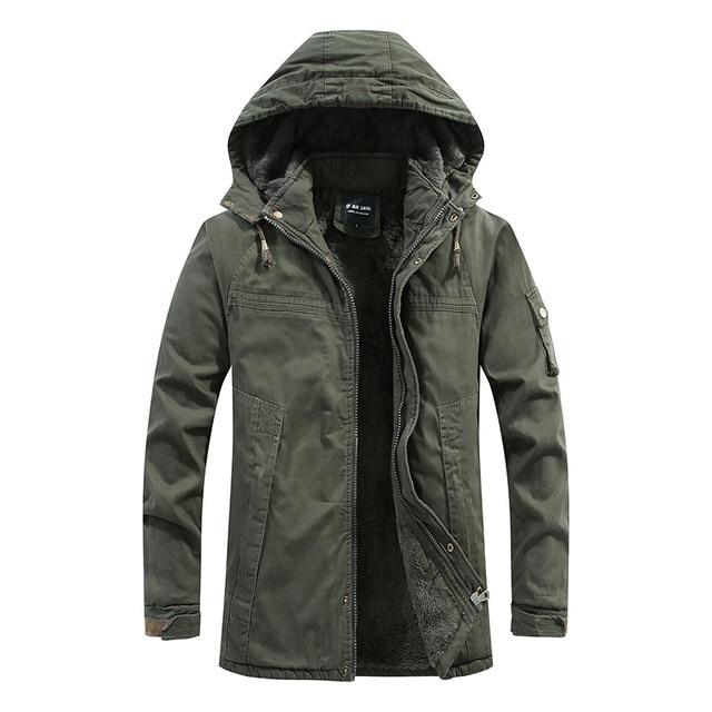 Plush men's washed jacket