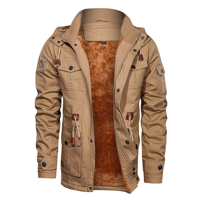 Mountainskin Herren Winter Fleecejacken Warmer Kapuzenmantel Dicke Thermo-Oberbekleidung Männliche Militärjacke Herren Markenkleidung