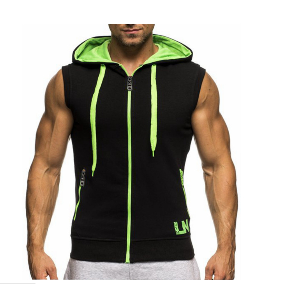 Hooded sleeveless vest