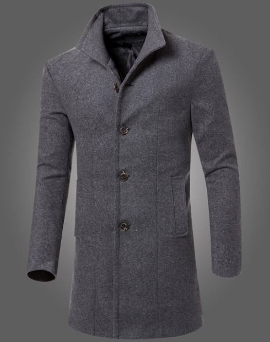 Mid-length men's coat